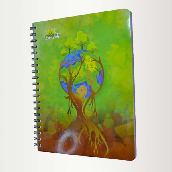 Cuaderno cuadro chico Very Green